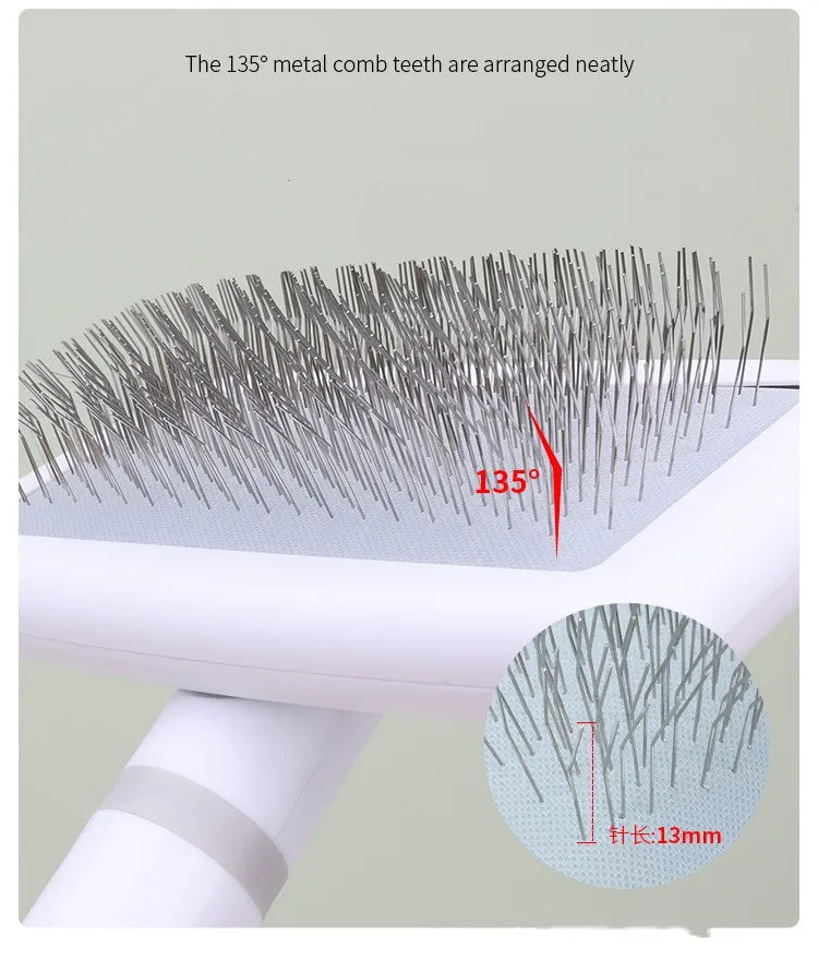 Dog Brush Pet Hair Remover Massage Dog Combs Pet Grooming Stainless Steel Brush for Dogs Knot Opening Cat Comb Dogs Accessories