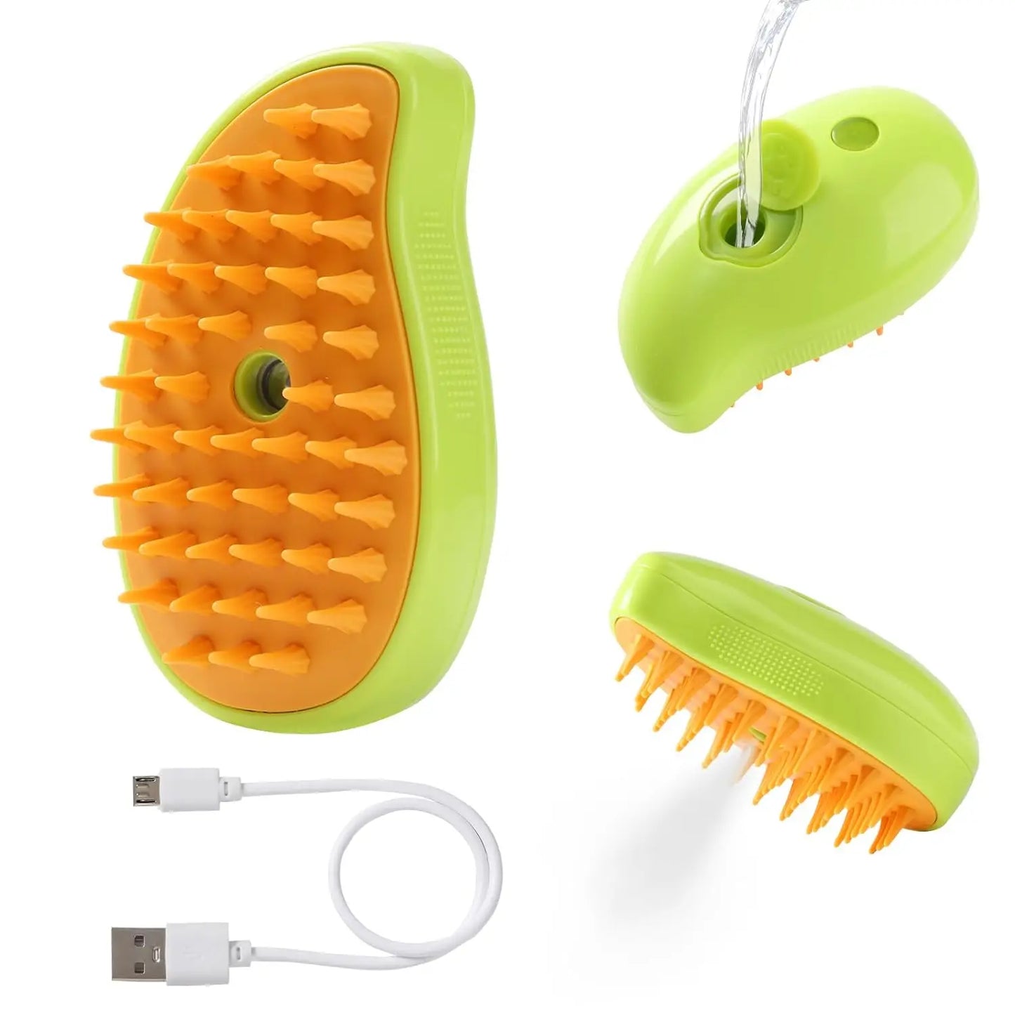 Cat Steam Brush Steamy Dog Massage Comb 3 in 1 Electric Spray Pet Grooming Comb Soft Silicone Removing Tangled and Loose Hair