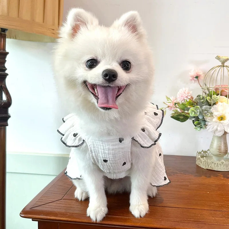 Dog Clothes for Small Dogs Pet Dog Dress Summer Puppy Clothing Thin Dog Cooling Vest Bow Heart Skirt Chihuahua Cat Dog Costume