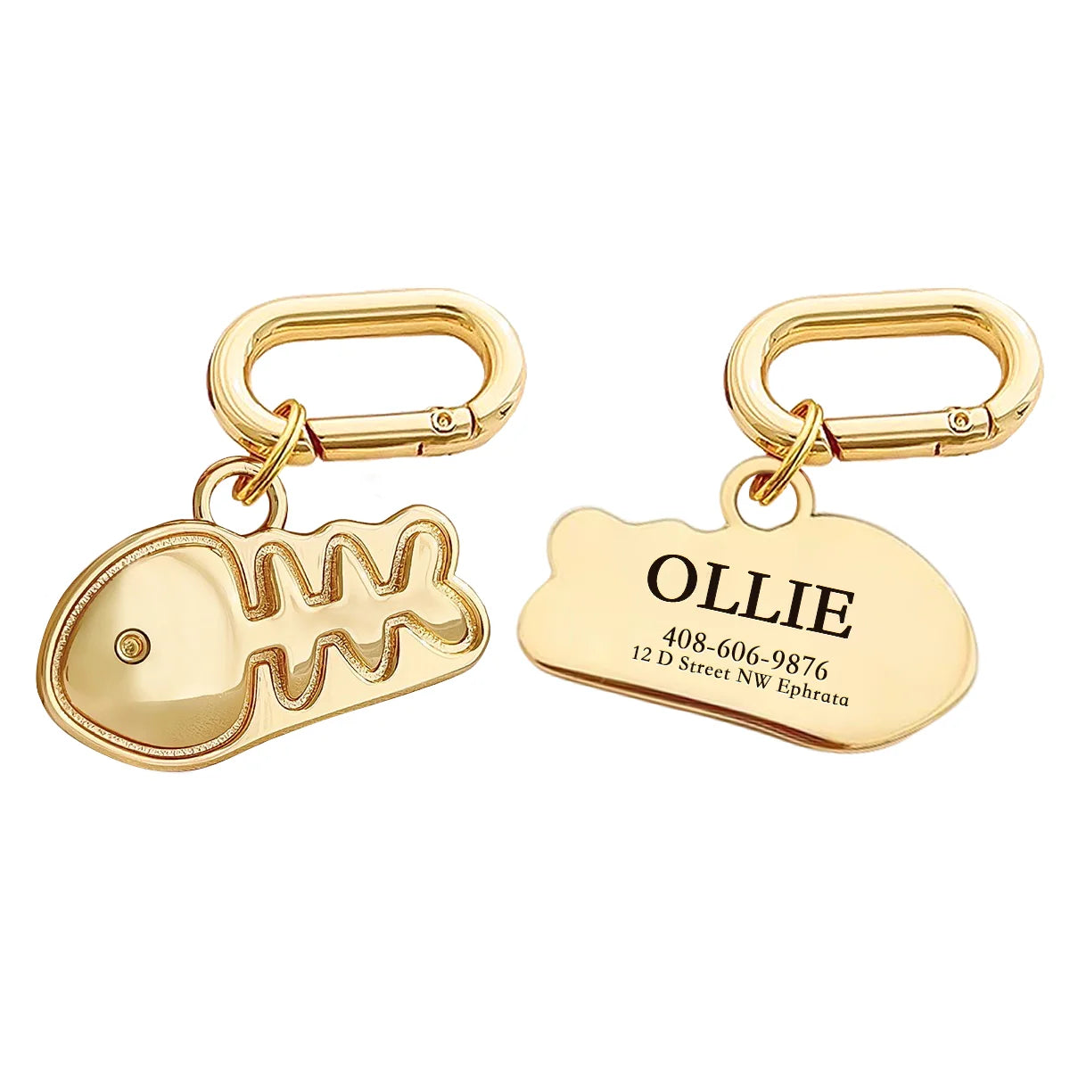 Memopaw Design Personalized Pet Dog Name Tag Copper Free Engraving Anti-lost Collars Tag for Dogs Cats Nameplate