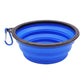 Collapsible Pet Silicone Dog Food Water Bowl Outdoor Camping Travel Portable Folding Pet Supplies Pet Bowl Dishes with Carabiner