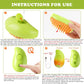 Cat Steam Brush Steamy Dog Massage Comb 3 in 1 Electric Spray Pet Grooming Comb Soft Silicone Removing Tangled and Loose Hair