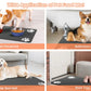Pet Feeding Mat-Absorbent Pet Placemat for Food and Water Bowl, with Waterproof Rubber Backing, Quick Dry Water Mat for Dog Cat
