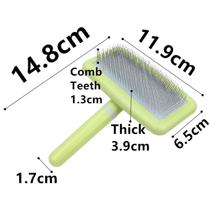 Dog Brush Pet Hair Remover Massage Dog Combs Pet Grooming Stainless Steel Brush for Dogs Knot Opening Cat Comb Dogs Accessories
