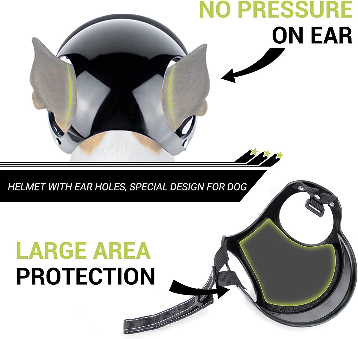 ATUBAN Dog Goggles for Small Dogs with Helmet,2pc Dog Sunglasses and Dog Helmet Set for Small Medium Dog Outdoor Driving Walking