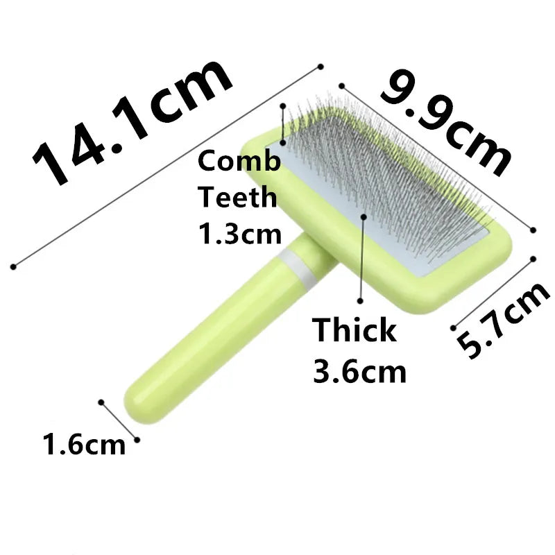 Dog Brush Pet Hair Remover Massage Dog Combs Pet Grooming Stainless Steel Brush for Dogs Knot Opening Cat Comb Dogs Accessories