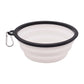 Collapsible Pet Silicone Dog Food Water Bowl Outdoor Camping Travel Portable Folding Pet Supplies Pet Bowl Dishes with Carabiner