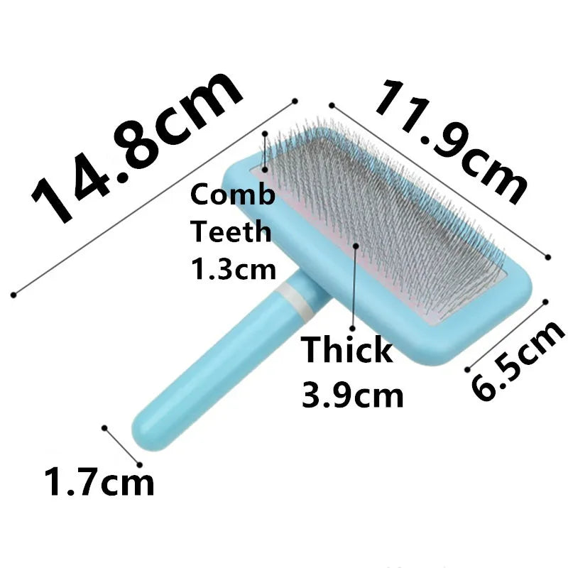 Dog Brush Pet Hair Remover Massage Dog Combs Pet Grooming Stainless Steel Brush for Dogs Knot Opening Cat Comb Dogs Accessories