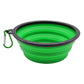 Collapsible Pet Silicone Dog Food Water Bowl Outdoor Camping Travel Portable Folding Pet Supplies Pet Bowl Dishes with Carabiner