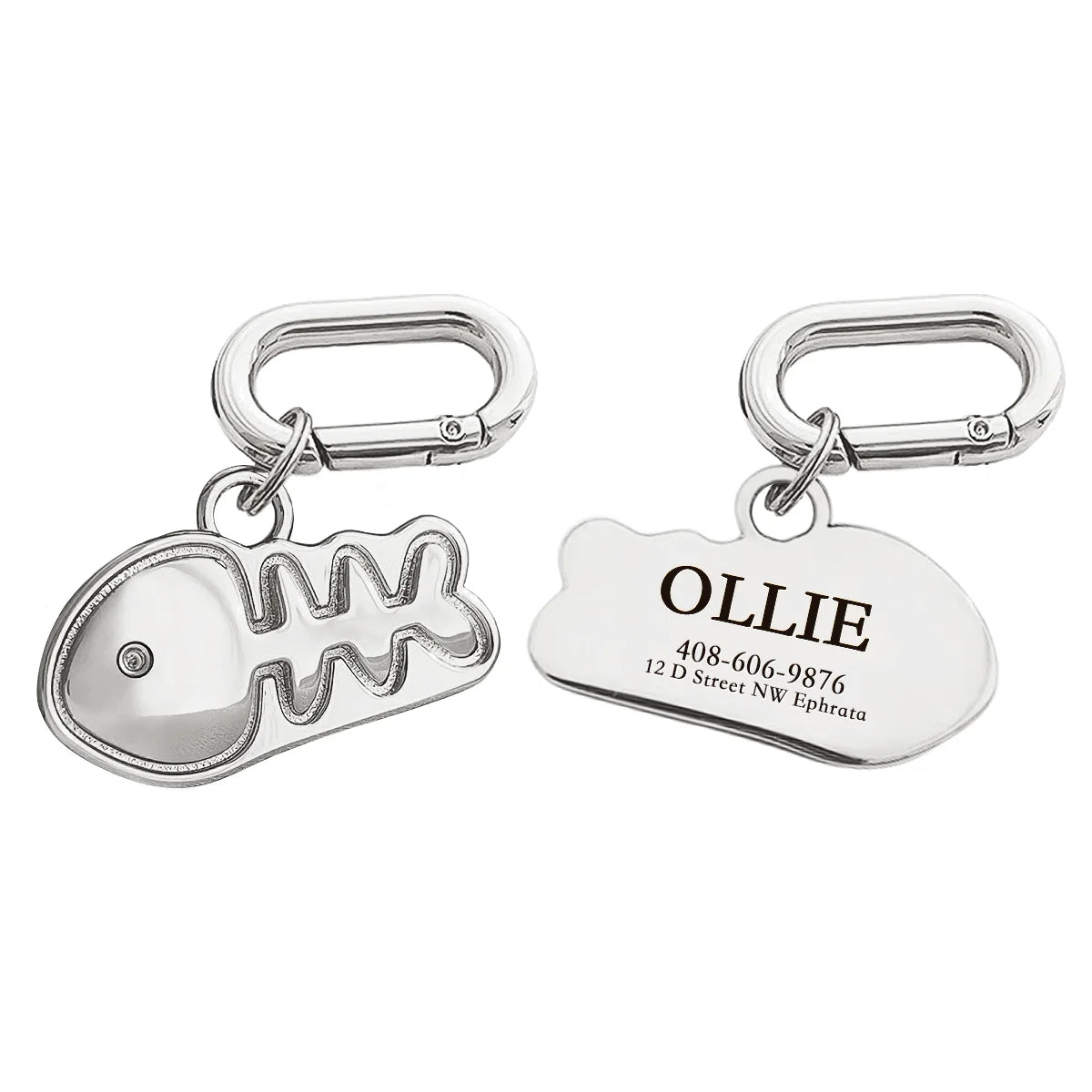Memopaw Design Personalized Pet Dog Name Tag Copper Free Engraving Anti-lost Collars Tag for Dogs Cats Nameplate